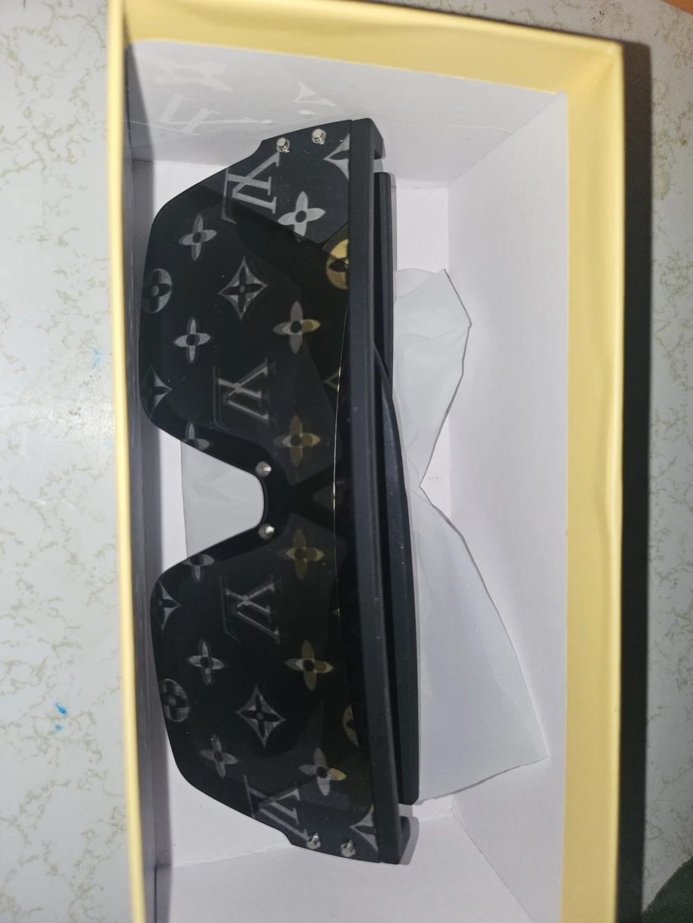 Louis Vuitton Black Monogram VR Shield Cover
